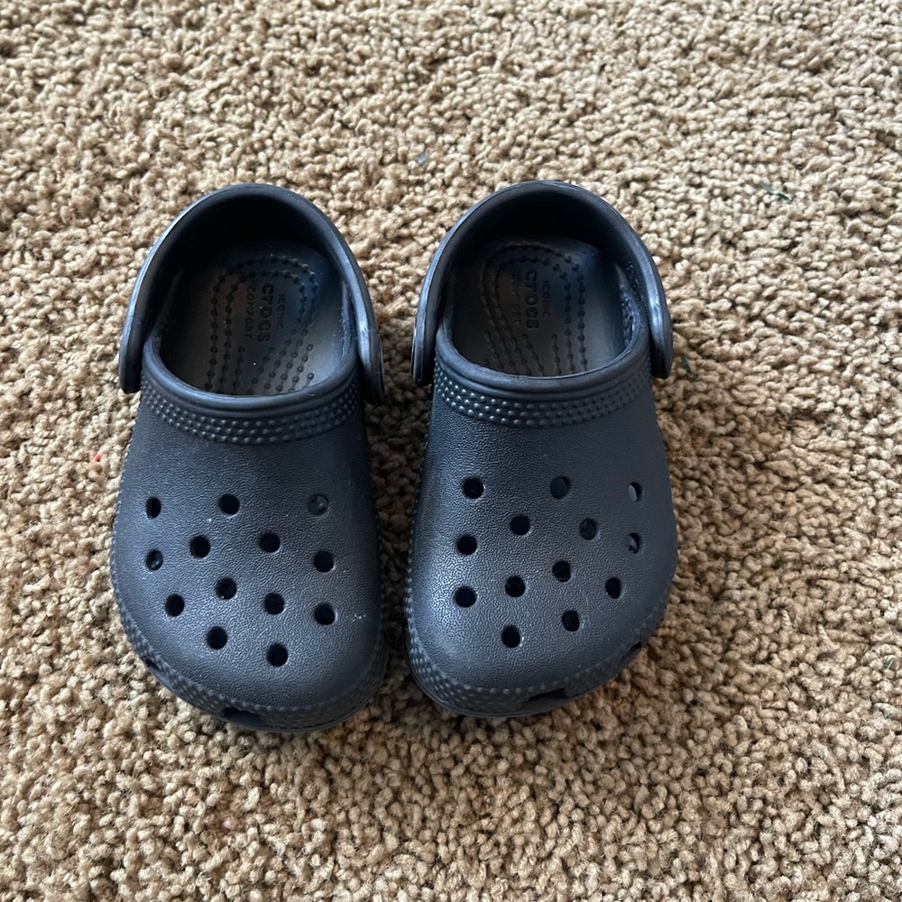 Kids Black Crocs